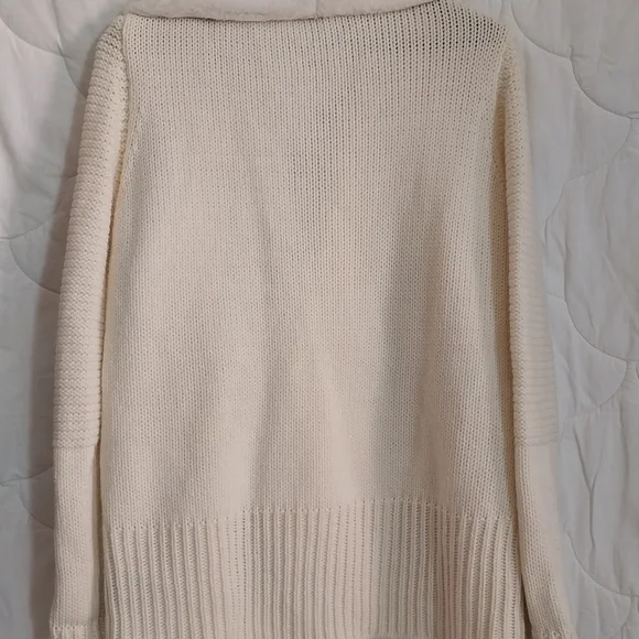 Fever Women's XL Cascade Collar Beige/Tan Knit Faux Suede & Sherpa Knit Jacket - Picture 13 of 13